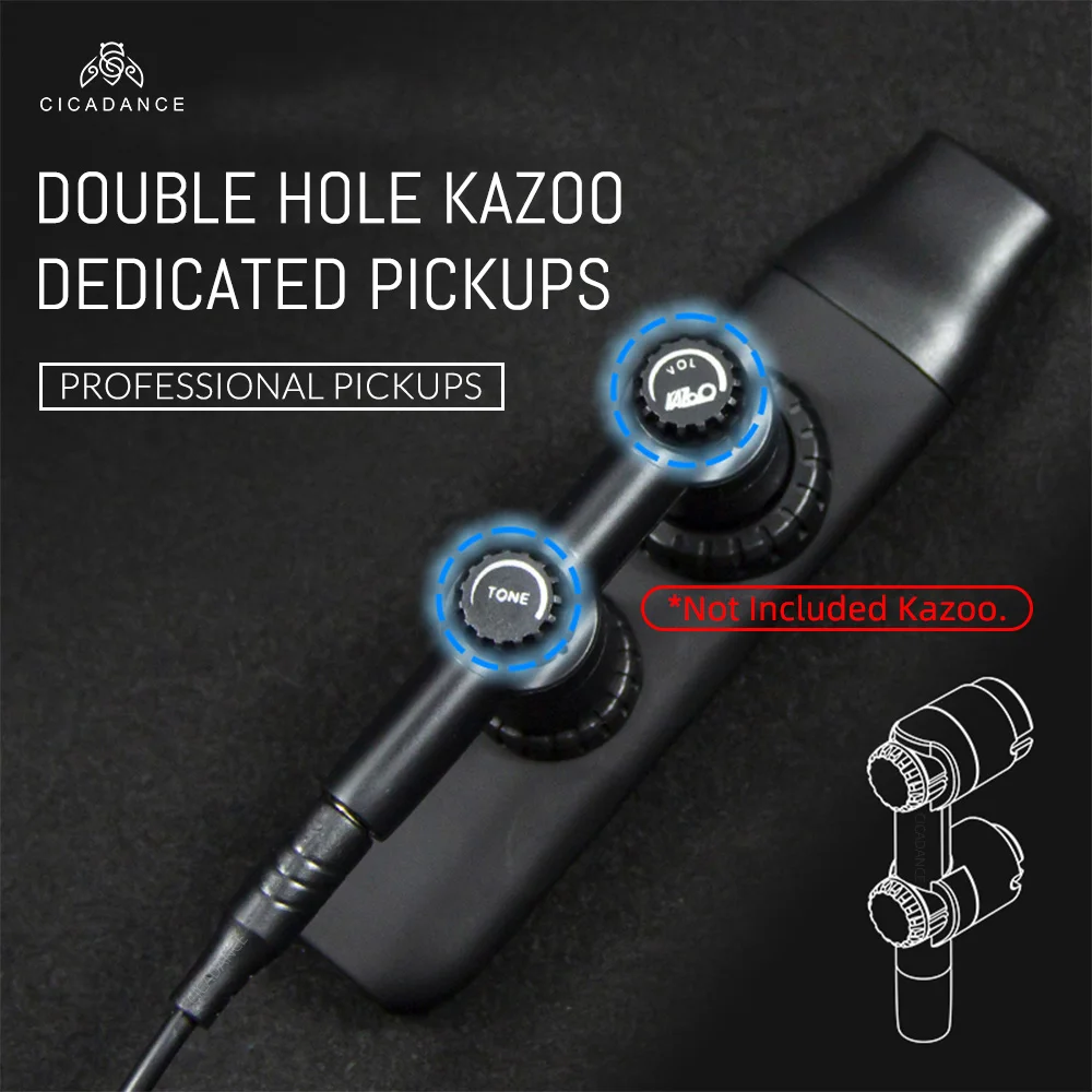 Professional Kazoo Pickup For Double Hole Kazoo Pick-up Connection Speaker  Portable Musical Instrument Amplifier Accessories - AliExpress