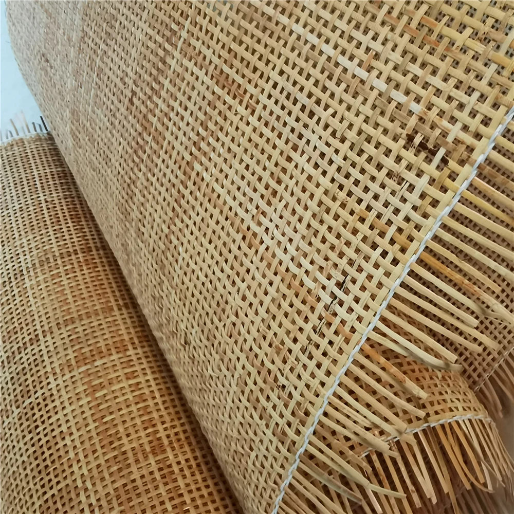 60CM/70CM X 0.5-1 Meters Rattan Cane Webbing Roll Natural Real Rattan For  Chair Table Furniture Material
