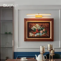 Golden Wall Lamp 40cm 51cm Bedroom Mirror Led Wall Light Surface mounted AC90-260V Hardwired Wall Sconce Acrylic Picture Light - Image 4