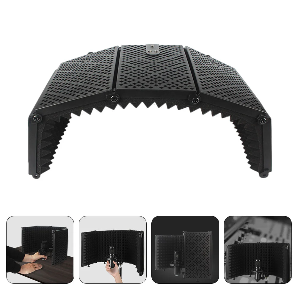 

Microphone Sound Shield Isolation Accessories for Noise Cancelling Panels Acoustic Hood Absorbing Guard Plus Eva Pad