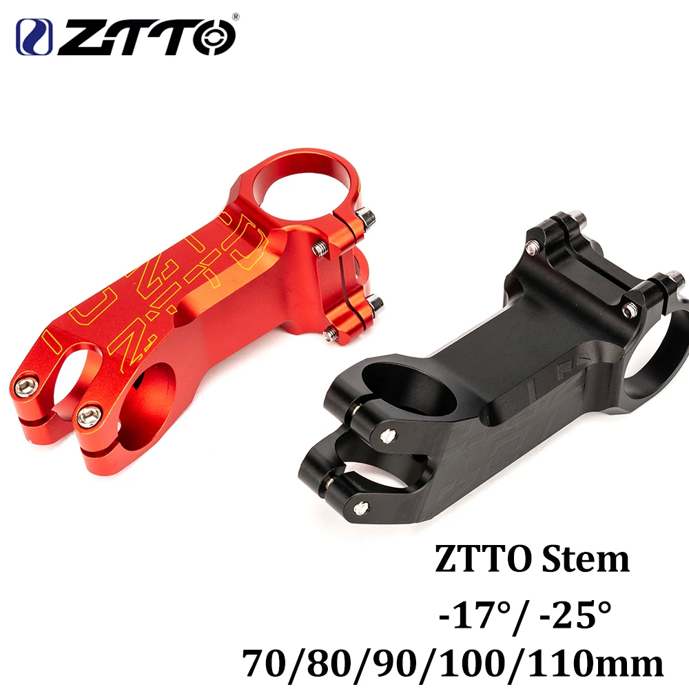 Ztto Road Bike Xc Grave Negative Angle Stem 17°25° Black Red