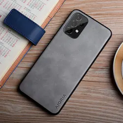 Leather Smartphone Case - Elegant and Durable Protective Cover for A23 (Light Grey)