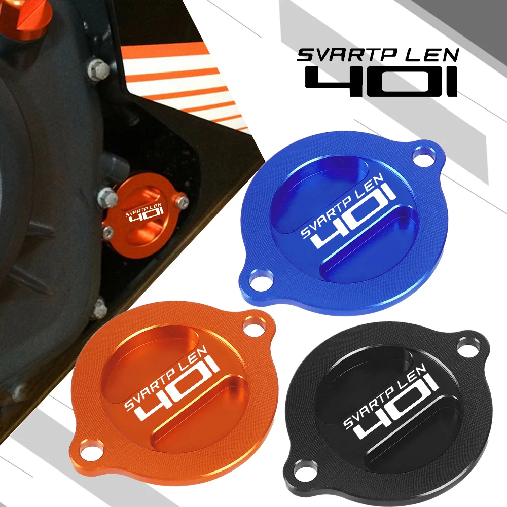 

FOR Husqvarna 401 SVARTPILEN 2018 2019 2020 2021 2022 2023 Motorbike CNC Aluminium Oil Filter Cover Cap Protector 401 Svartpilen