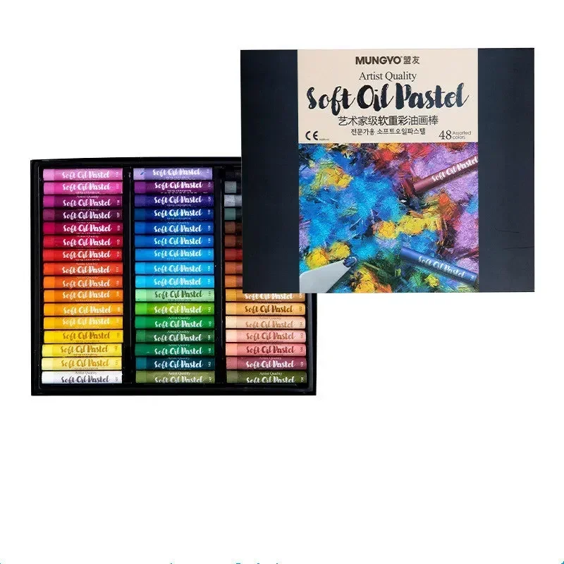 24/36/48 Colors Mungyo Soft Oil Pastels Set MOPA Series
