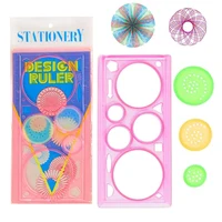 Spirograph Art Drawing Ruler Children DIY Handmade Painting Template Multifunctional Cartoon Color Developmental Toys Gifts TMZ 2