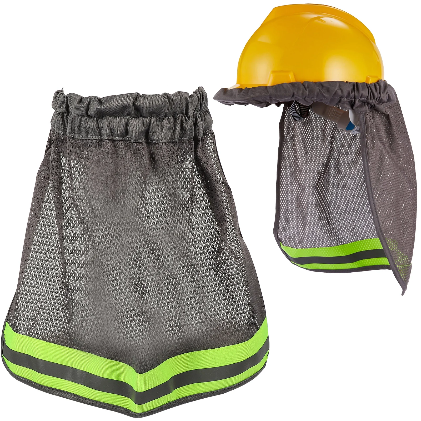 

Worker's Hat Brim Construction Sun Shade Hard Cover for Visor Neck Protector Bonnet Men