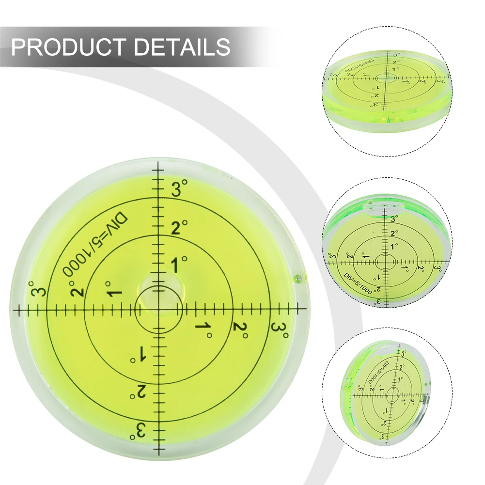 Niveau à bulle Bulls-eye Degré Surface marquée Niveau circulaire