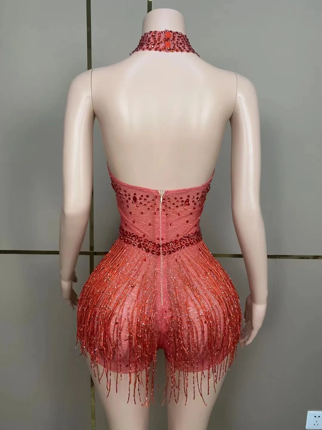 

Горячее красное платье Samba с кисточками с вырезами, короткое вечернее платье с запахом, Клубное праздничное платье для торжества, вечеринки, вечеринки в честь Дня Рождения, сексуальный костюм для торжества, фестиваля