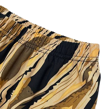 سراويل نوم نسائية واسعة الساق ، سراويل مخططة ، فضفاضة ومتعددة الاستخدامات ، كاجوال وعصري ، بنطال فانوس ، الصيف 5