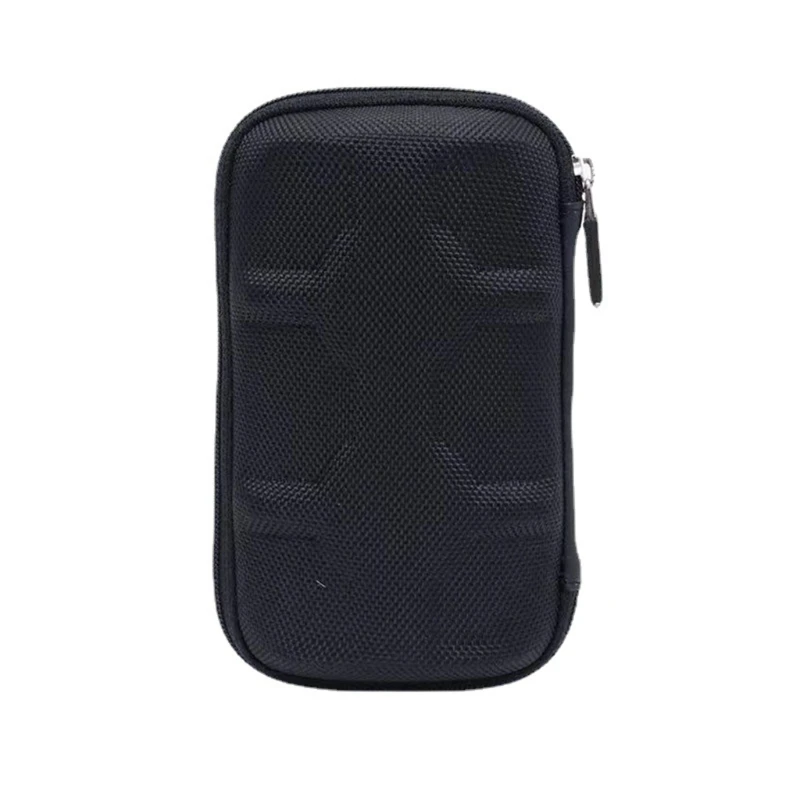 Portable EVA Watch Storage Case 2 Slots Watch Travel Box Zip Soft Felted Interior