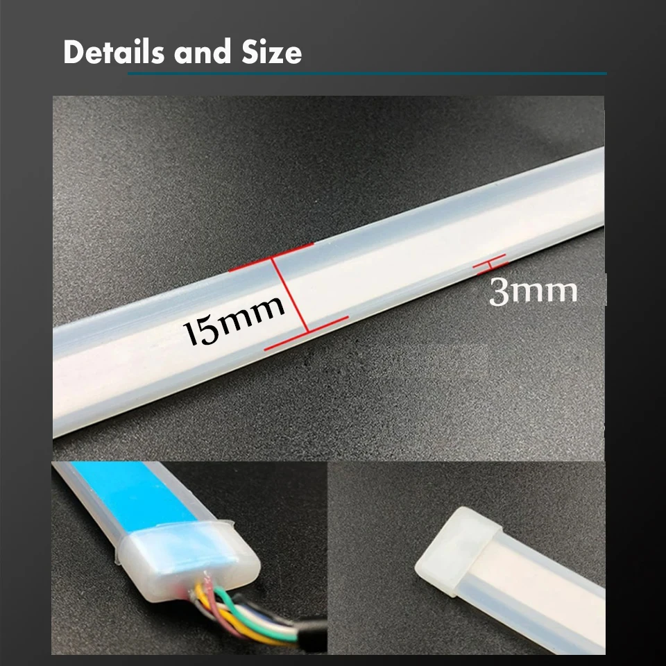 2PCS ڵ DRL LED ְ    õ  극ũ Ʈ ̵ Ʈ  Ʈ  ڵ Ÿϸ ׼