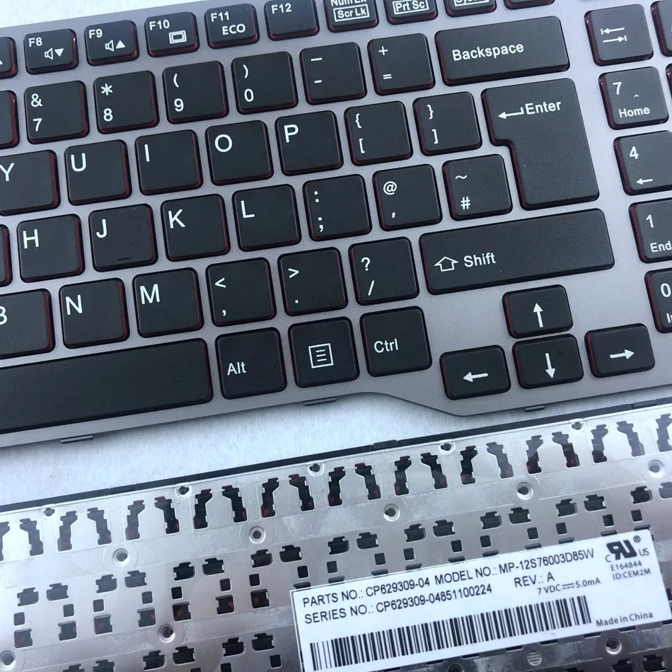 Teclado de Laptop gb para Fujistu E754 Lifebook E753 E756 E554 Série E556 com Layout Preto uk - Imagem 3