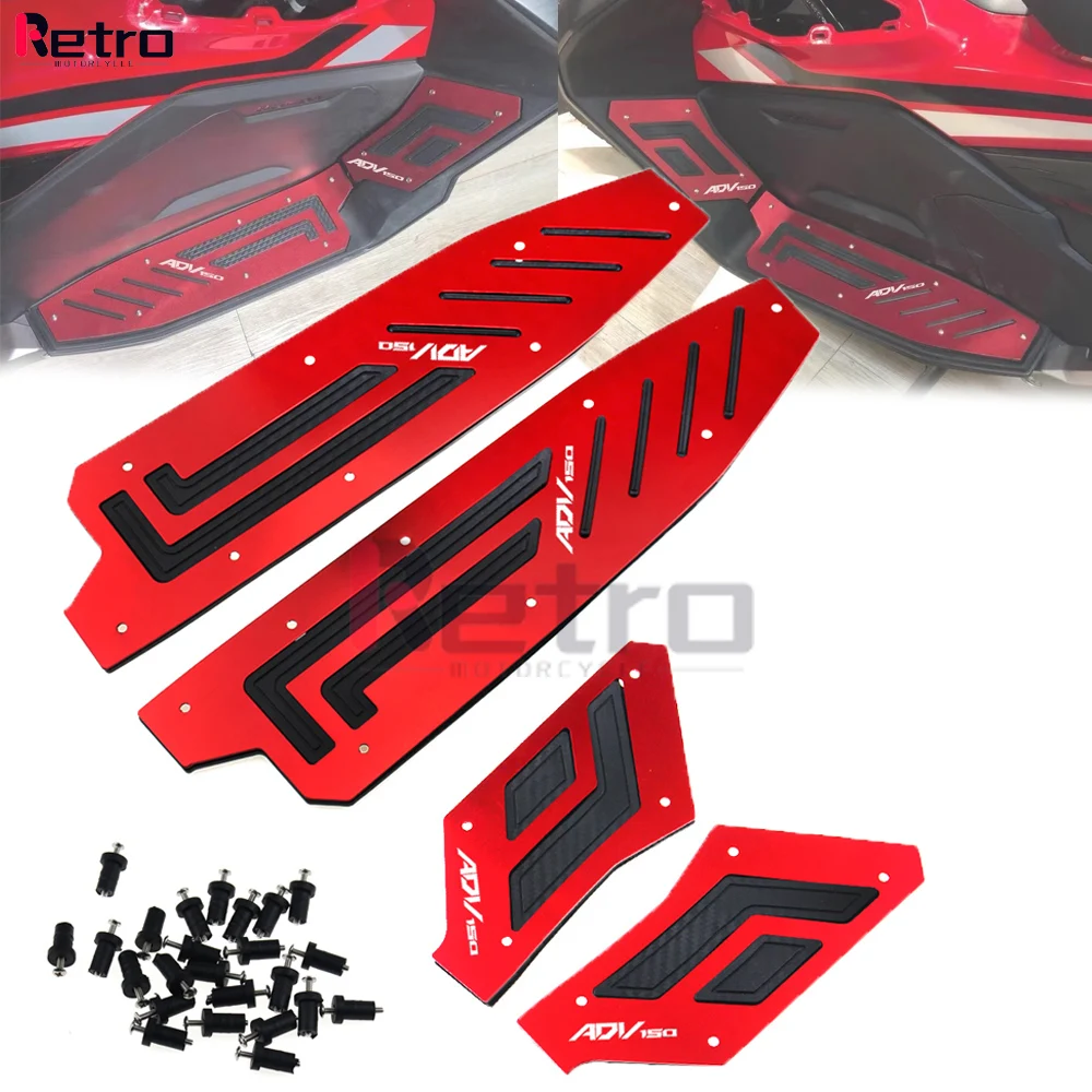 

Motorcycle CNC Accessories Modified Foot Pegs Plates Footrest Step Pads Footpads for HONDA ADV 150 Adv150 2019 2020