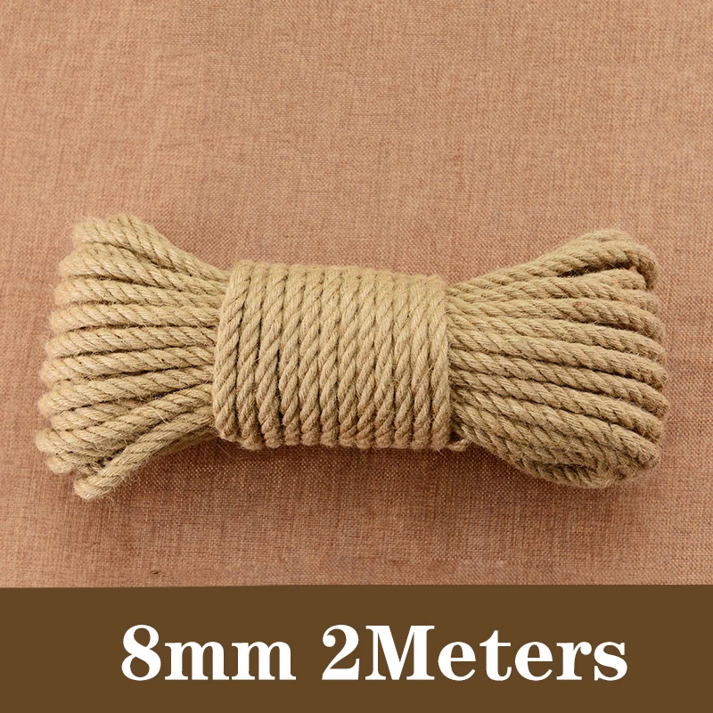 1/2/3/6/8/10mm Macrame Cord Rope String Natural Cotton Macrame Twisted Twine Braided Crafts Handwork DIY Home Textile Decoration 