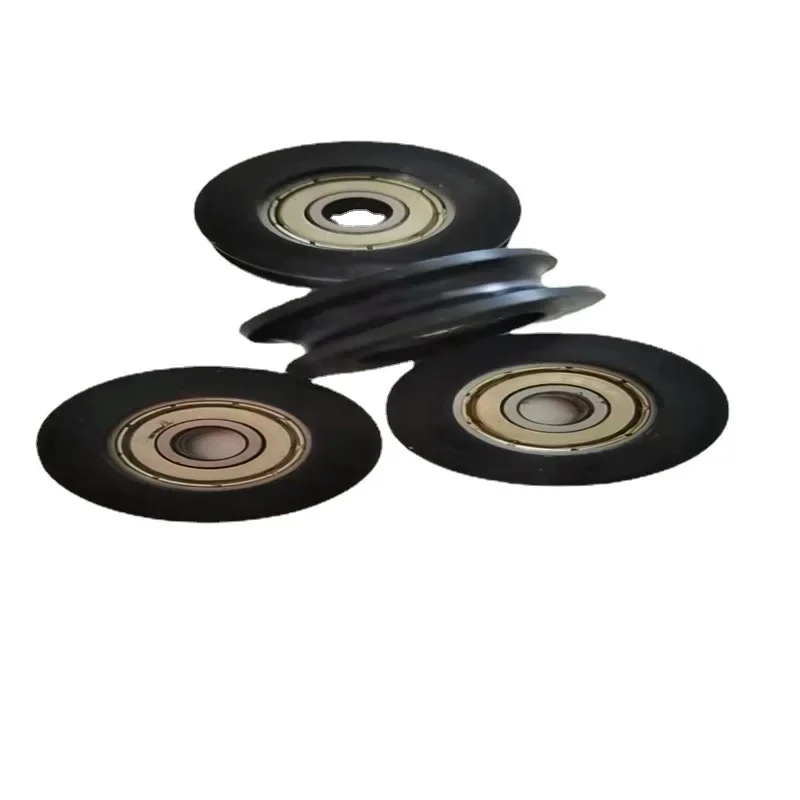 1pcs U groove roller pulley 626 bearing steel bearing roller injection-coated U-shaped pulley wheel for slide door window slide door roller