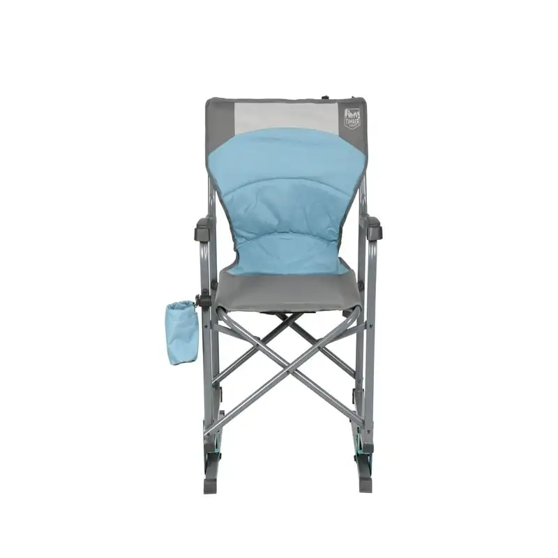 

Mulberry Bounce Camping Chair, Blue and Gray, Adult Use, 22lbs