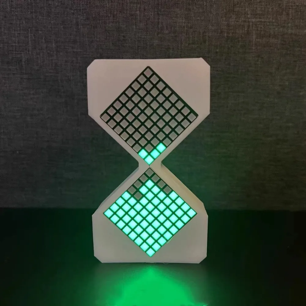 사이버 스타일 LED 전자 모래시계 1-30분 타이머 기술 감각 DIY 디지털 모래시계 스트레스 해소 장난감 홈 데코레이션