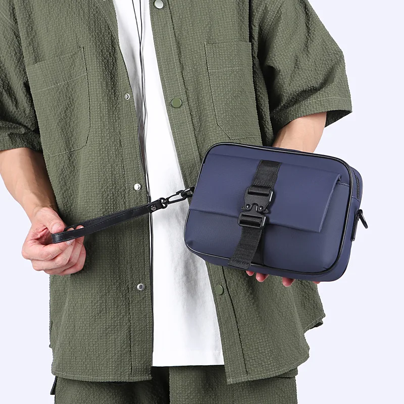 Men Street Style Summer New Large Capacity Shoulder Crossbody Bag Casual Waist Sling Bag for Men Travel Outdoor Daily Use