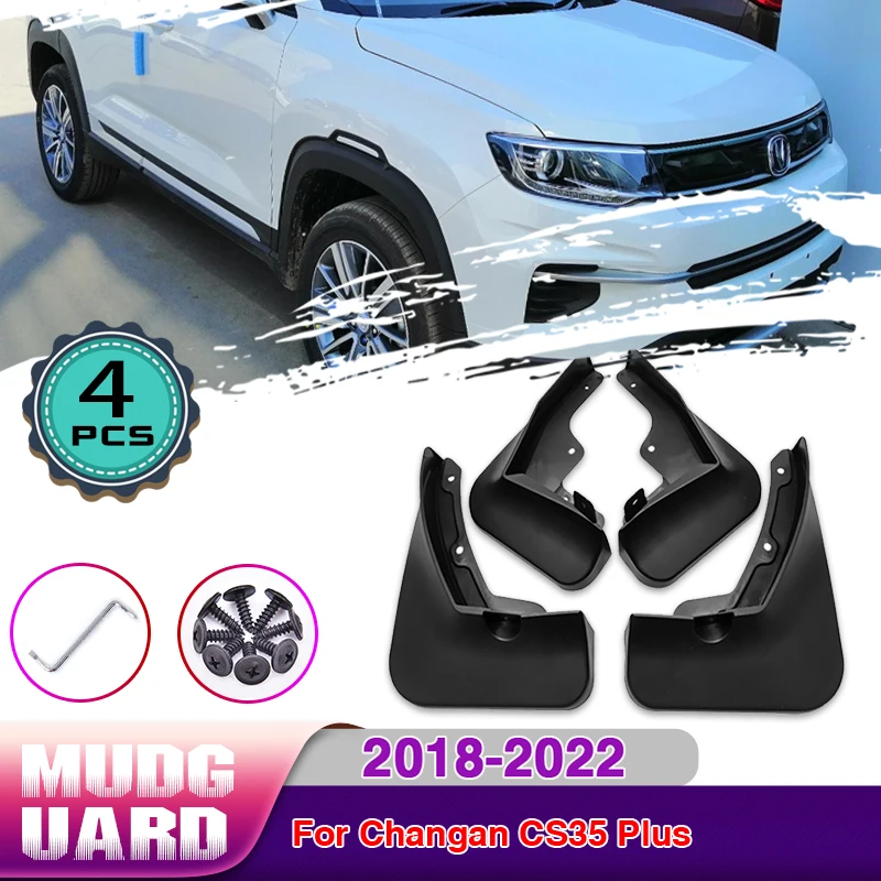 

4 шт., передние и задние брызговики Changan CS35 Plus 2018 ~ 2022