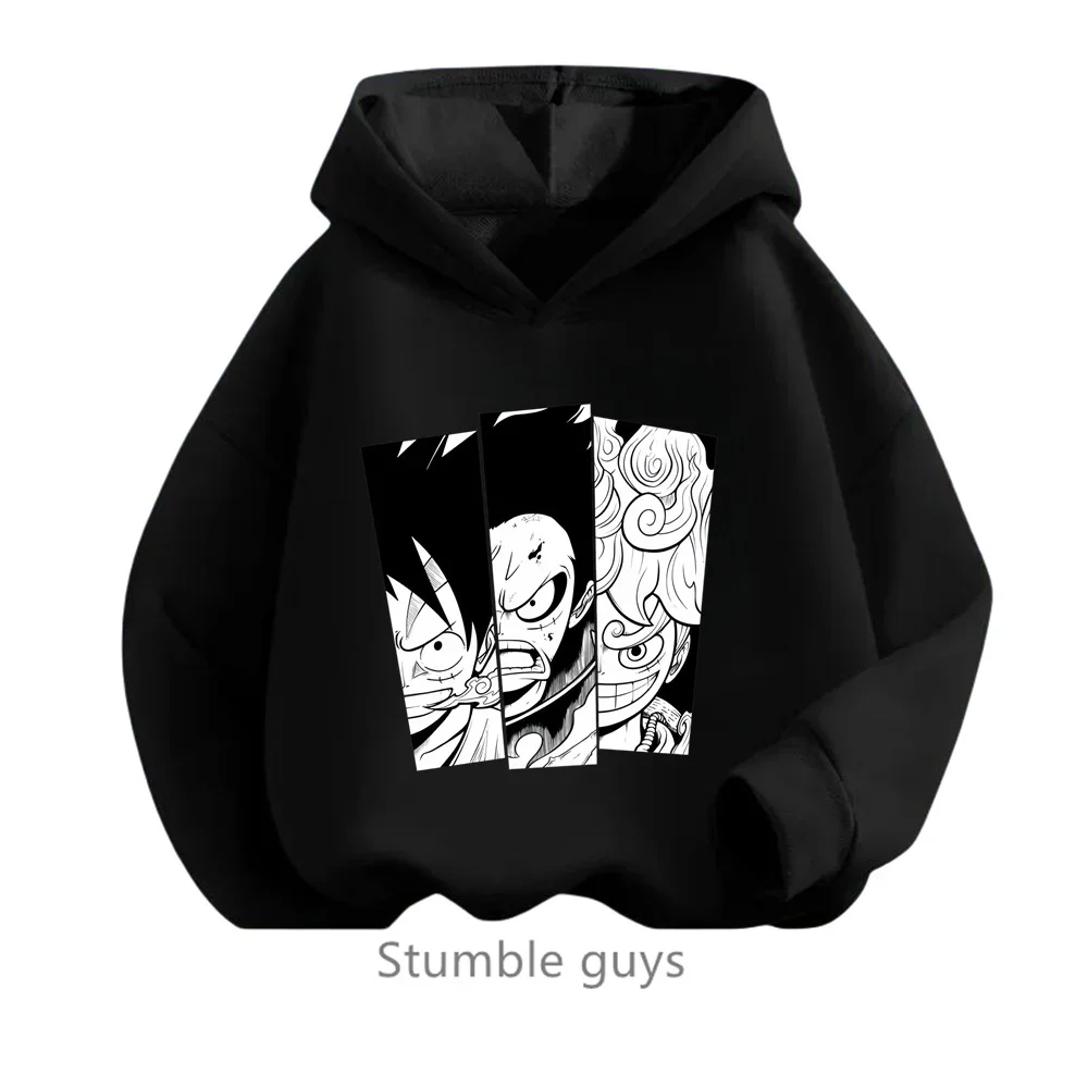 thumbnail image 1 of Ropa para niños, sudadera de una pieza para niños, ropa para niñas, primavera y otoño, sudadera con dibujos animados de Anime Luffy Zoro, traje para adolescentes, camisetas con capucha de Sonic, 1 of 5