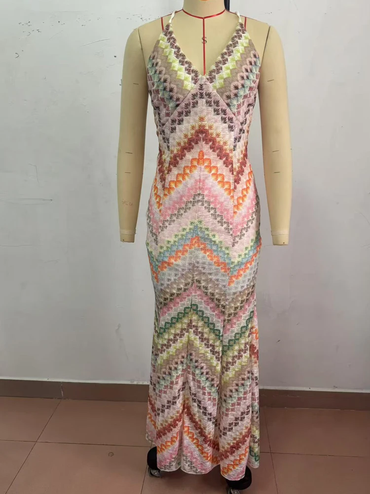 Crocheted Knitted Sexy Hollow Out Backless Women Long Dresses 2026 Summer  Fashion Spaghetti Straps Elegant Party Prom Dress Maxi - AliExpress  200000345