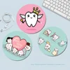 Wisdom Teeth Dentist ToothSmall Round Office Student Gaming Thickened Writing  Non-slip Cushion Mouse Pad for PC Computer Table 1