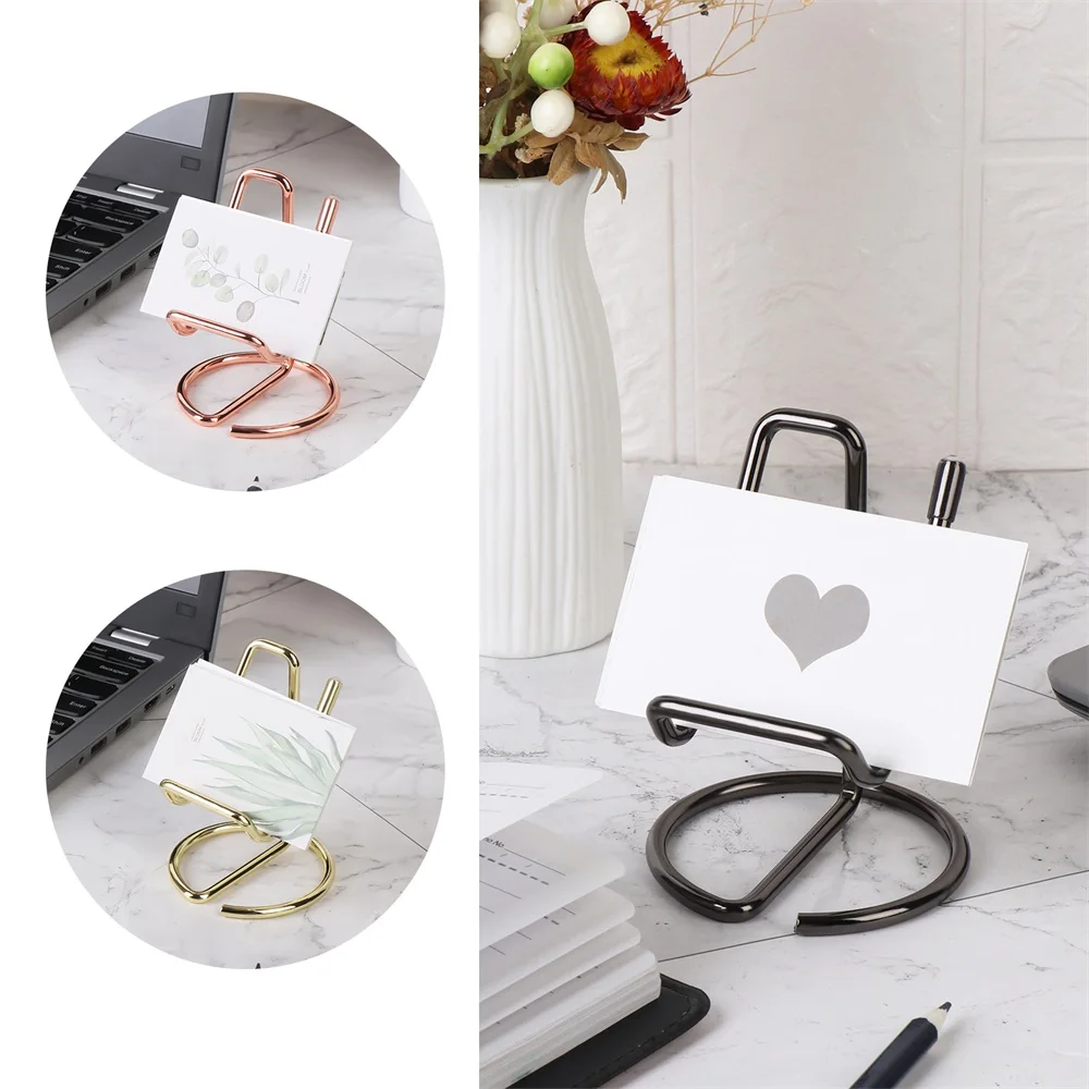 Desktop Cute Office Metal Holder Stand Display Holder Business Card Card Holder Desktop Cute Office Metal Holder Stand Display Holder Business Card Card Holder
