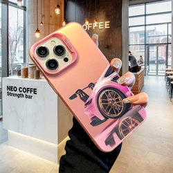 Luxury Sports Car Laser Engraved Phone Case - Sleek and Durable Back Cover for iPhone 15 Plus (1)