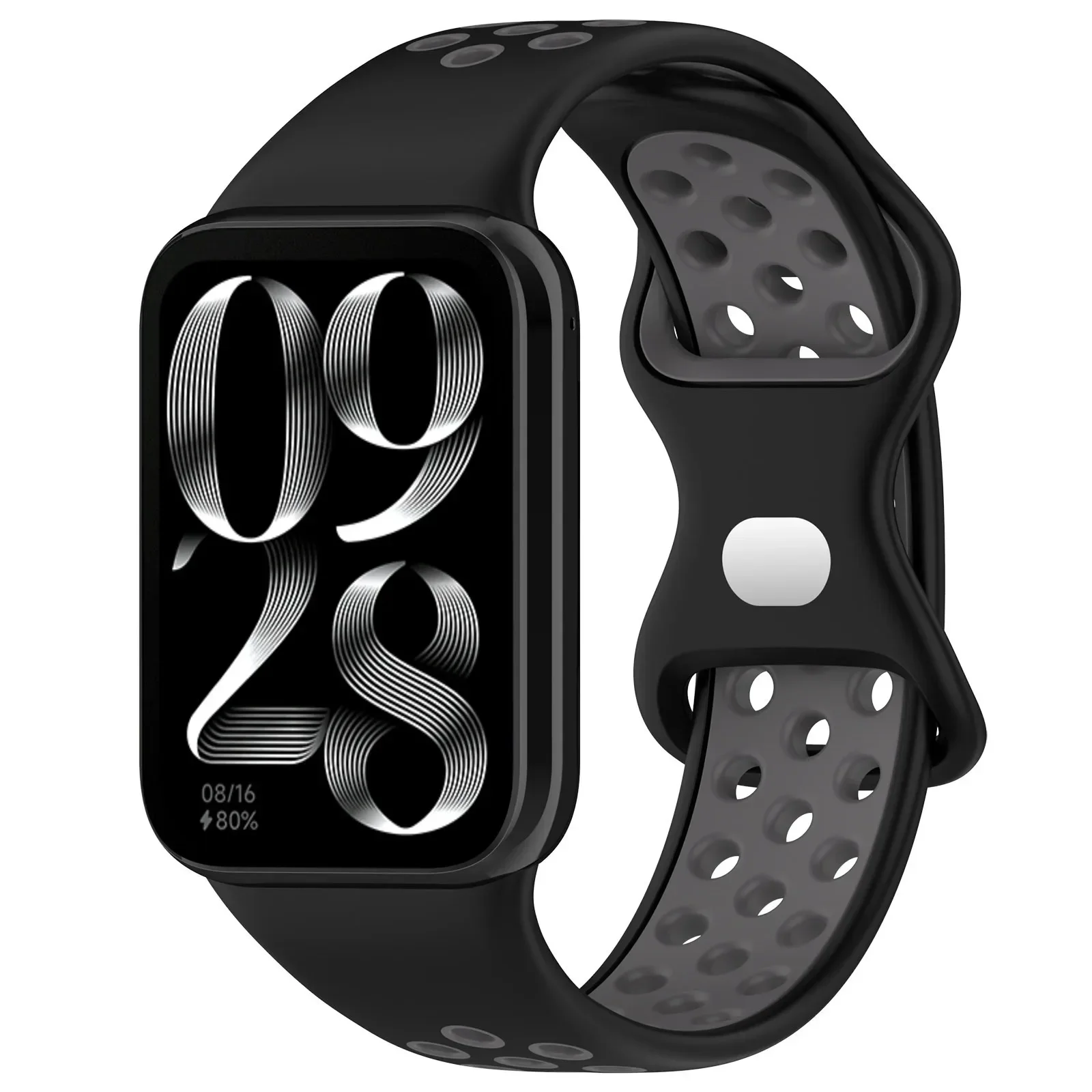 Two-Color Sport Silicone Strap Wristband Bracelet Accessories