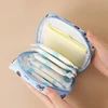 1pc Sanitary Pads Storage Bag Portable Pouch Large Capacity Minimalist Waterproof Fabric For Storing Sanitary Pads Boho Vibes 1