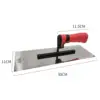 Finishing Trowel Non Stick Base Pad with Plastic Handle Hand Tool for Lining Tasks Pool Coatings Concrete Work Plastering 6