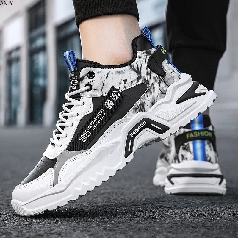 

2024new Brand Designer Shoes Men's Platform Shoes Mesh Breathable Sweat Absorbing Casual Shoes Fashion Vulcanized Shoes