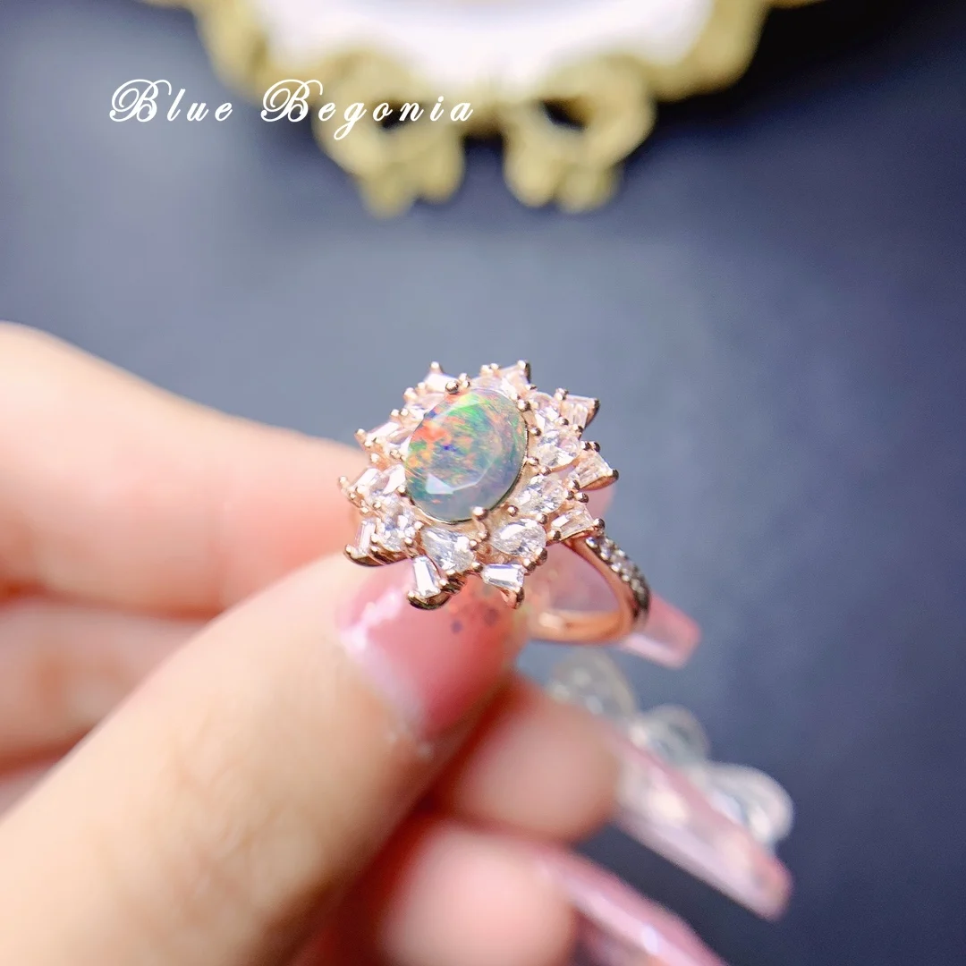 Australian Gem Opal Ring , Solid 18 k Yellow Gold | eBay