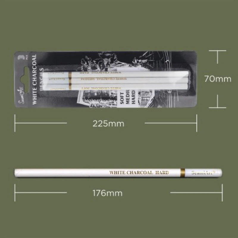 3pcs Sketch Charcoal Pencils for Sketching Painting Drawing sketch pencils charcoal pencils
