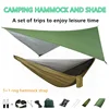 Camping Hammock with Mosquito Net and Rain Fly Tarp,Portable Parachute Tree Hammock Nylon Swing Hammocks Sun Shelter Rain Fly 1