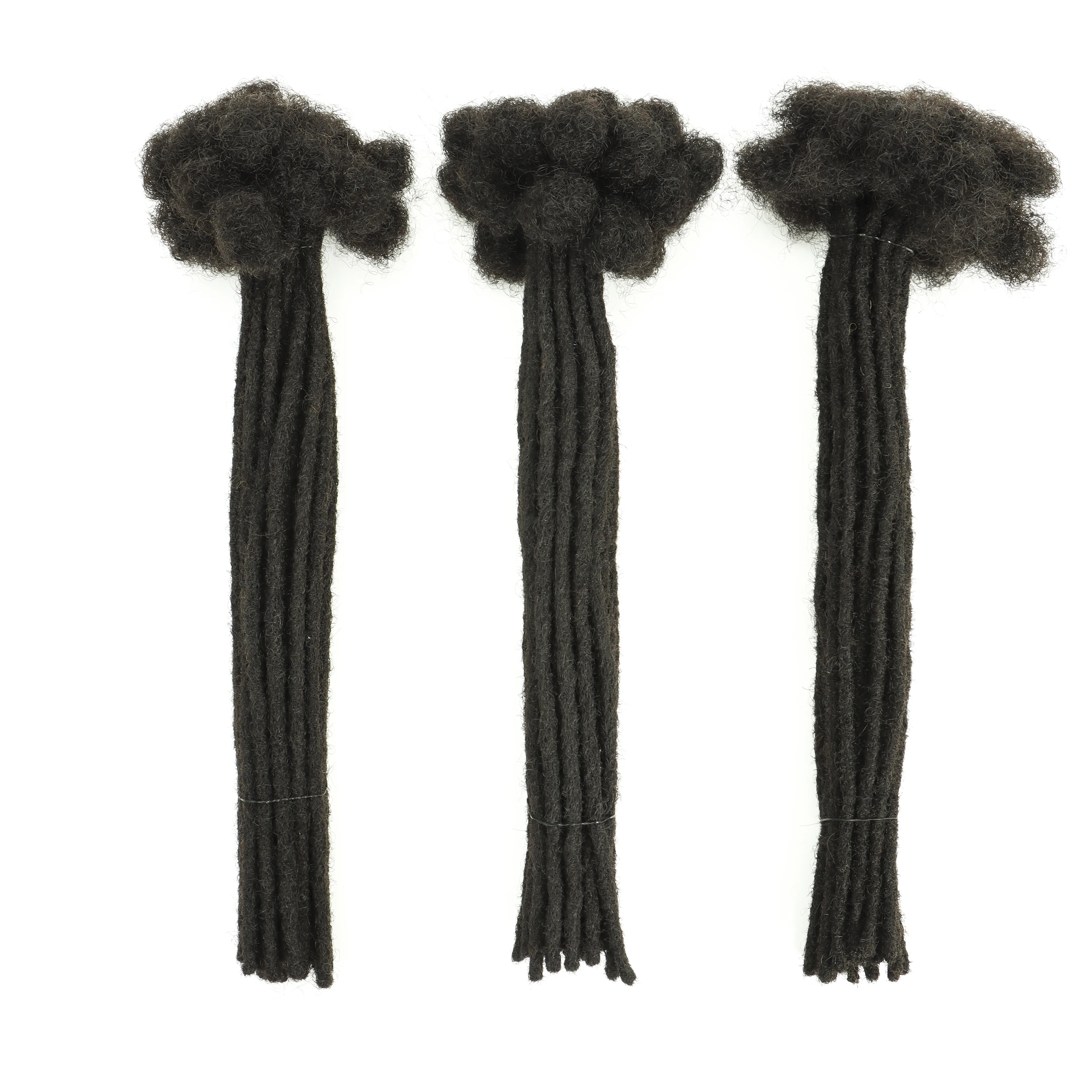 Dreadlocks Brazilian Virgin Human Hair Strand Crochet Braid Hair Loc Extensions 0.6 cm human braiding hair braiding hair extensions human hair extensions