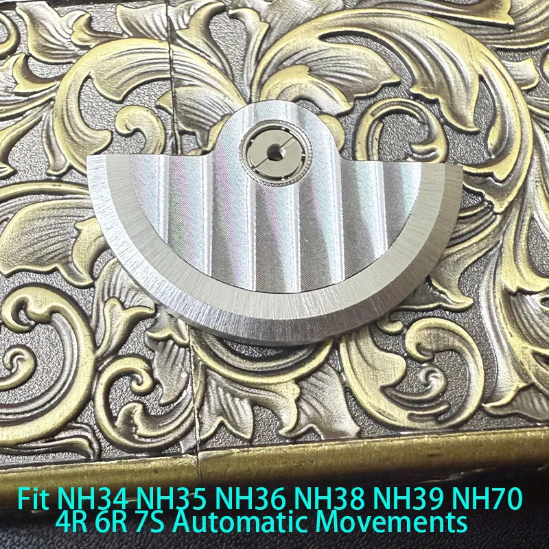 Customized Automatic Hammer Rose Gold Black Blue Silver Gold Watch Rotor Parts
