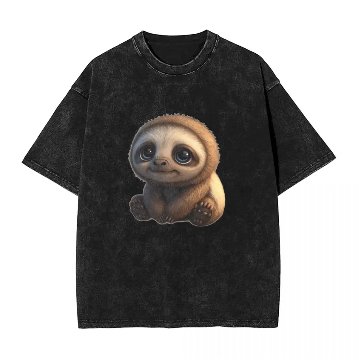 

Симпатичная футболка с 3d-эффектом для ленивецов, украшение для детской комнаты, Забавные футболки с животными в стиле хиппи, винтажные Топы с коротким рукавом, Пляжная хлопковая одежда большого размера