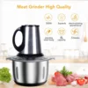 Electric Food Processor Chopper 3 Speeds 5L Blender Meat Grinder For Babyfood Vegetables Onion Garlic Mincer Kitchen Appliances 1