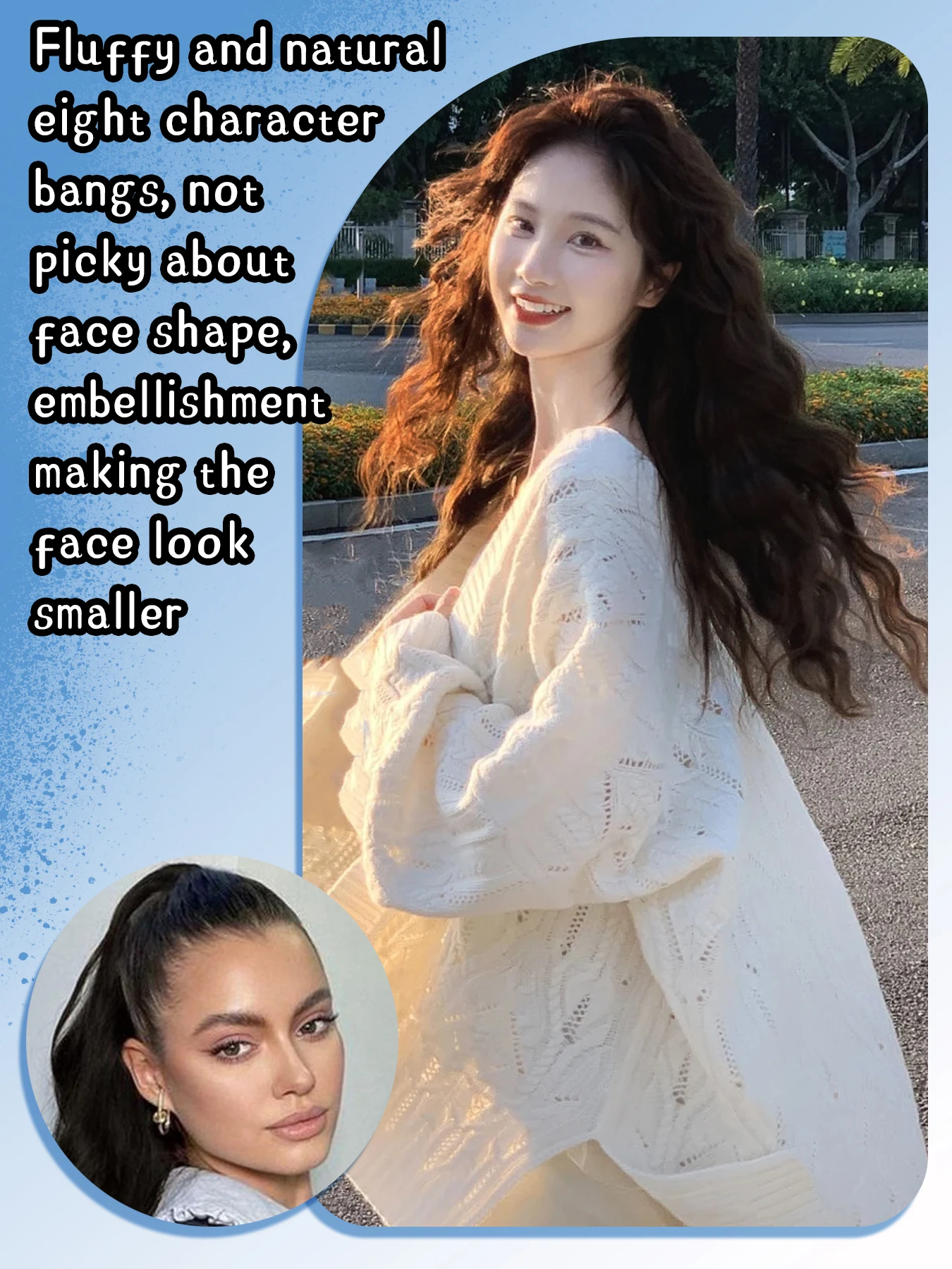 XIYUE Long Synthetic Front Lace Hair Brown Black Lace Wigs for Black Women Natural Wavy Layered Middle Part for Christmas Party
