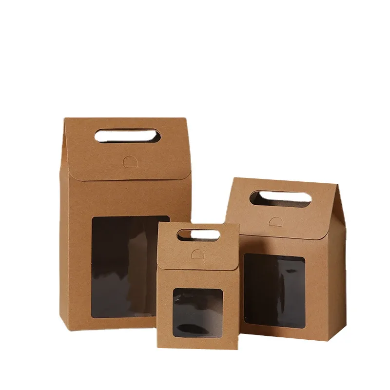 

10/30 шт., портативные подарочные пакеты из крафт-бумаги