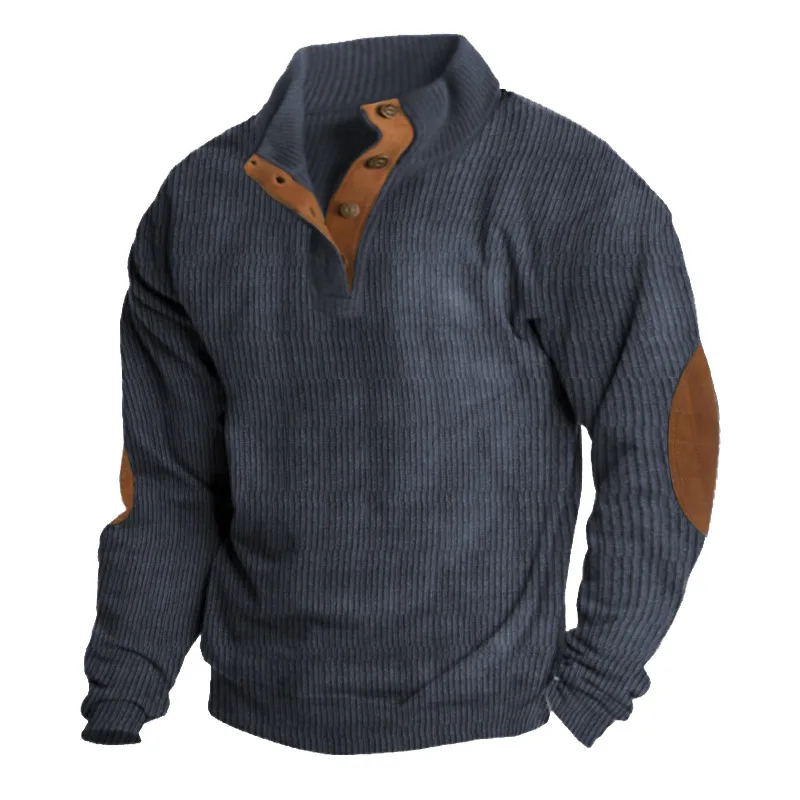 Men\'s Clothing Outdoor Fashion Casual Top 2023 NEW Retro Street Long Sleeved Warm Tshirt Windproof Pullover For Men Sweatshirt