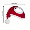 Santa Hat for Horse Equestrian Christmas  Horse Fly Ear Bonnet for Christmas Parade Horse Costume Holiday One Ear Slip On 2