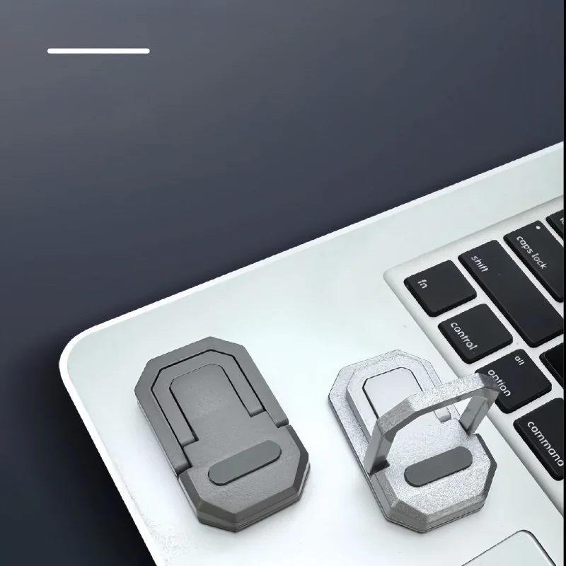 휴대용 미니 투명 3D 노트북 스탠드, 접이식 합금 냉각 키보드 지지대