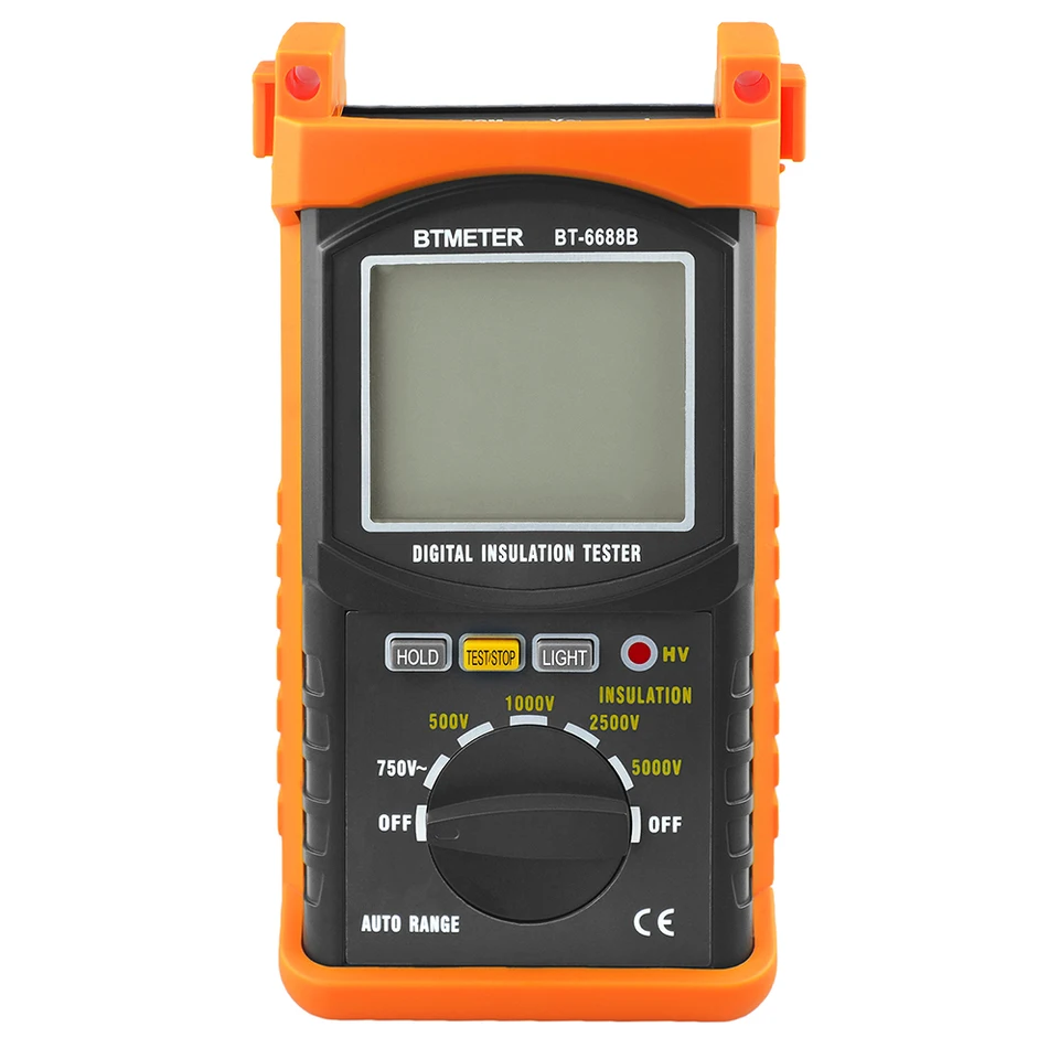 BTMETER BT-6688B Digital Megohmmeter - 5kV Insulation Resistance Tester 200G Ohm