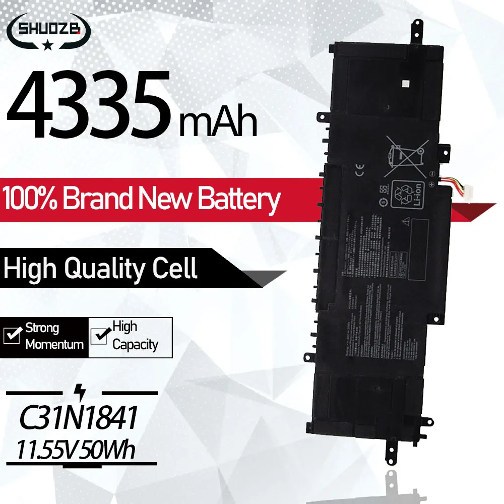 

Аккумулятор C31N1841 0B200-03420200 для ASUS ZenBook 14 UX334FL UX434FL UX463FL UX434DA UX463FA UX334FL-0043B8565U 3ICP5/70/81 Новинка