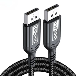 Ultra HD 16K DisplayPort Cable with 80Gbps Speed and HDR, Available in Various Lengths - 5m (Black)
