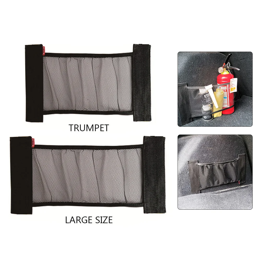 Trim Storage Bag Elastic Organizer Polyester Practical String Net Trunk 1pcs Accessory Back Rear Black Brand New