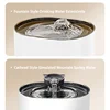Auto Cat Water Fountain Pet Cat Drinking Fountain With Activated Carbon Filtration Cat Head Shape Faucet Cat Dog Water Dispenser 3