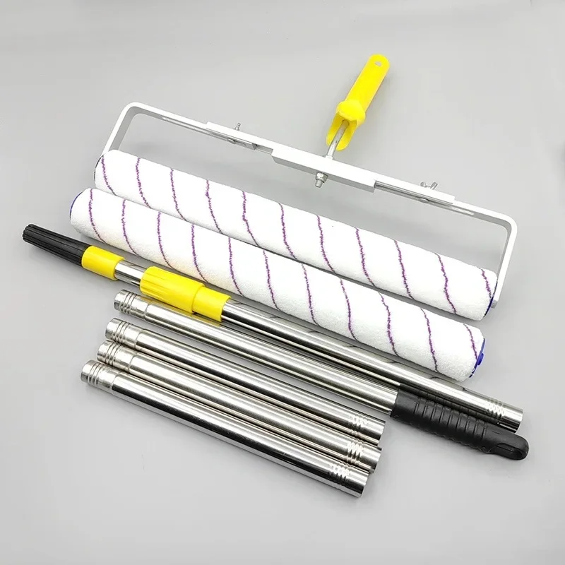 Ultra -Fine Fibra Drum Brush, fusão quente, Corrosivo Tong, Paint Tray Lint, Ferramenta De Escovação De Parede, 18in